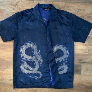 Mens satin dragon shirt